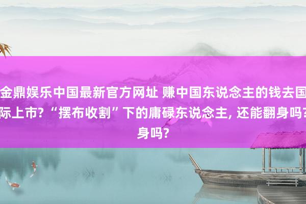 金鼎娱乐中国最新官方网址 赚中国东说念主的钱去国际上市? “摆布收割”下的庸碌东说念主， 还能翻身吗?